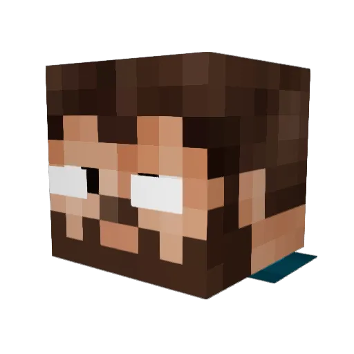 ItsLeMe Minecraft avatar head, 3D render