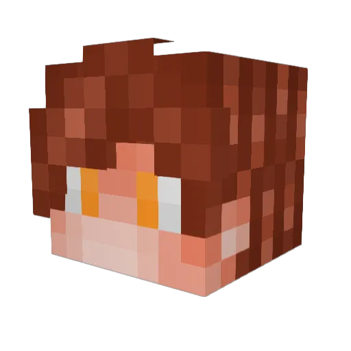 ItsLegitCombo Minecraft avatar head, 3D render