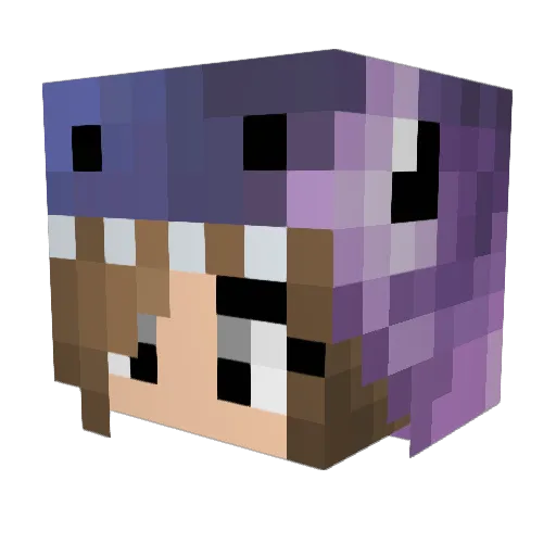ItsLeila Minecraft avatar head, 3D render