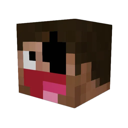 ItsLemonHere Minecraft avatar head, 3D render
