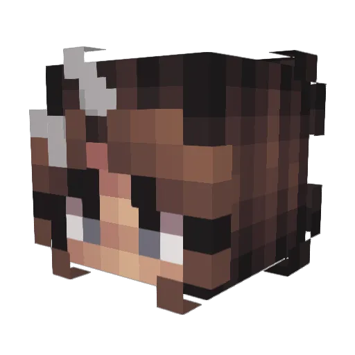 ItsLinsey Minecraft avatar head, 3D render