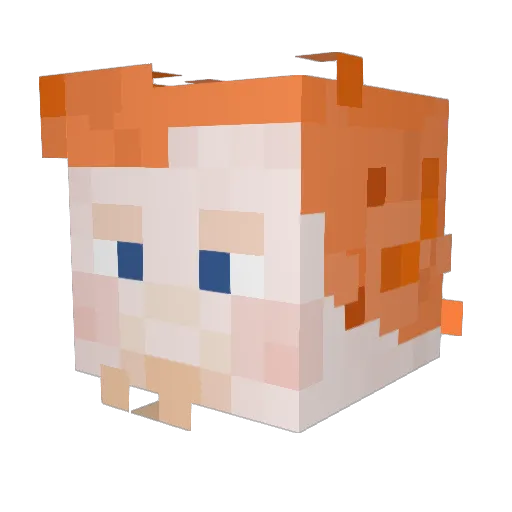 ItsLocko Minecraft avatar head, 3D render