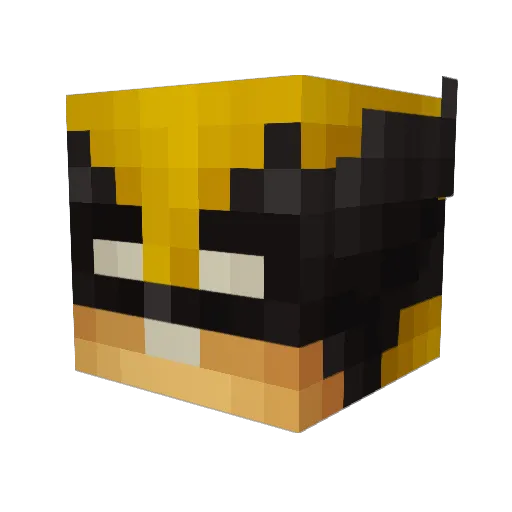 ItsLog Minecraft avatar head, 3D render