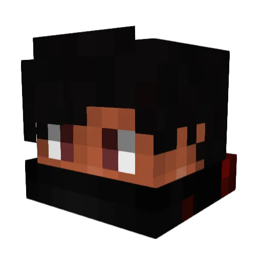 ItsLogic Minecraft avatar head, 3D render