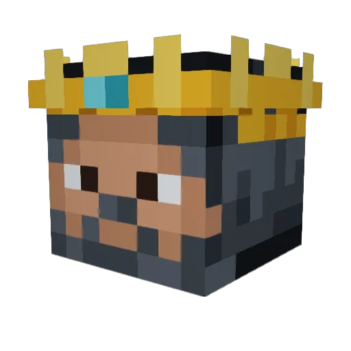 ItsLogiks Minecraft avatar head, 3D render