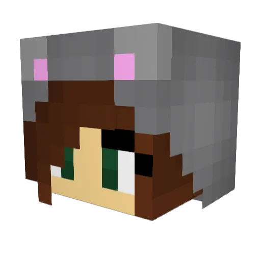 ItsLoomes Minecraft avatar head, 3D render