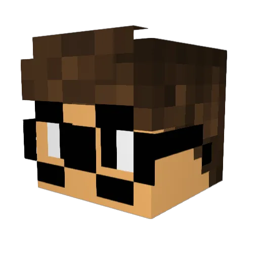 ItsLoru_Stinkt Minecraft avatar head, 3D render