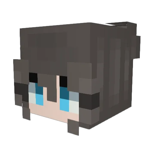 ItsLowrie Minecraft avatar head, 3D render