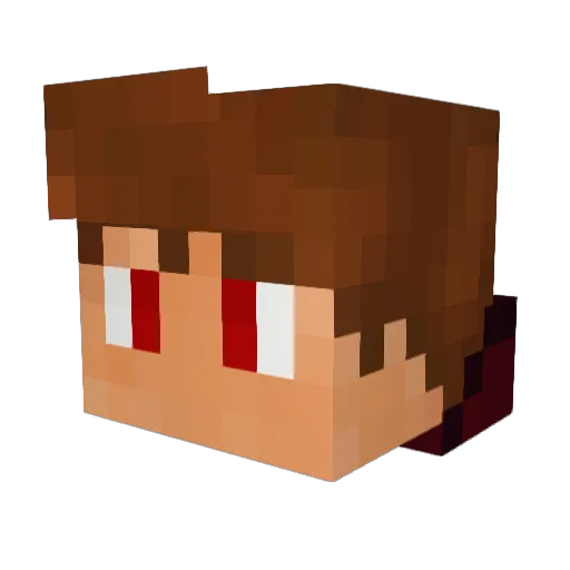 ItsLuckyCalli Minecraft avatar head, 3D render
