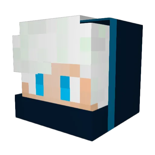 ItsLuka28 Minecraft avatar head, 3D render