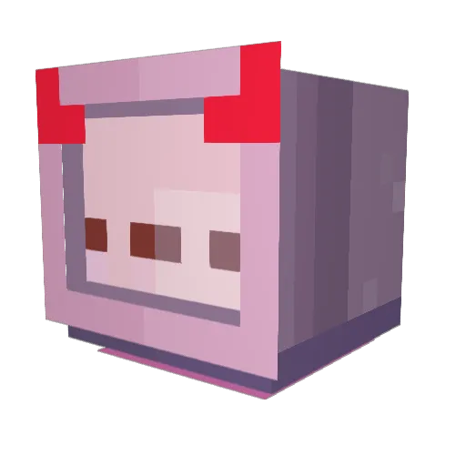 ItsLunaOwl Minecraft avatar head, 3D render