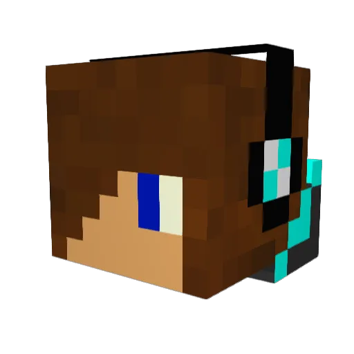 ItsLurchPVP Minecraft avatar head, 3D render