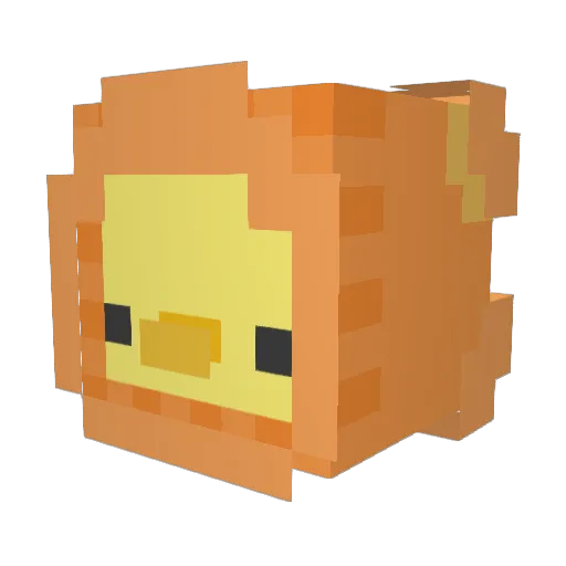 ItsLxx Minecraft avatar head, 3D render
