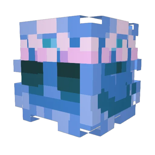 ItsM1kaa Minecraft avatar head, 3D render
