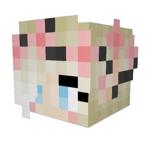ItsMaar Minecraft avatar head, 3D render