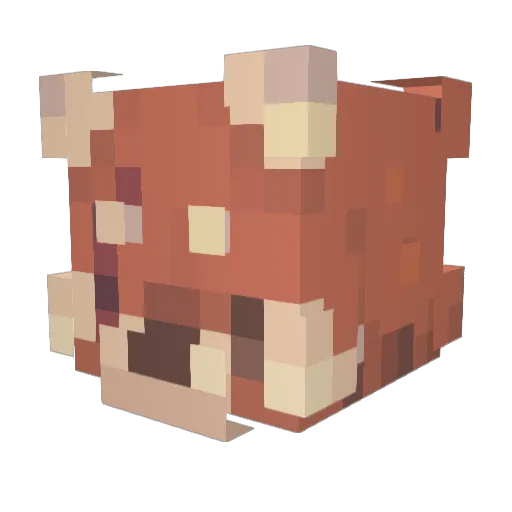 ItsMadamo Minecraft avatar head, 3D render