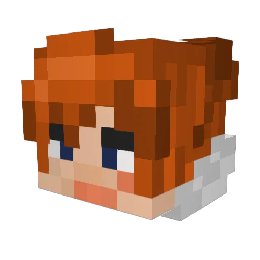 ItsMaffe Minecraft avatar head, 3D render