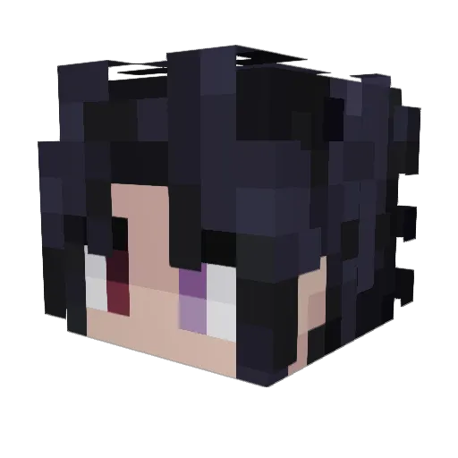 ItsMagicMushroom Minecraft avatar head, 3D render