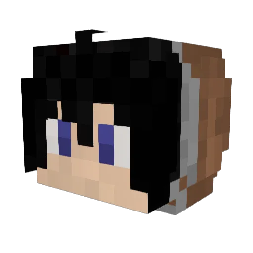ItsMagicOrb Minecraft avatar head, 3D render