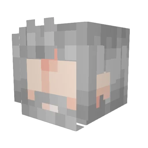 ItsMagicole Minecraft avatar head, 3D render