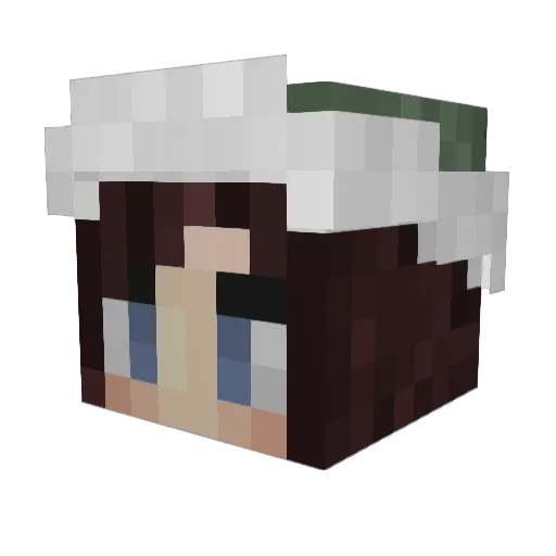 ItsMailys Minecraft avatar head, 3D render