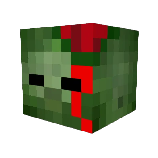 ItsMansoor Minecraft avatar head, 3D render