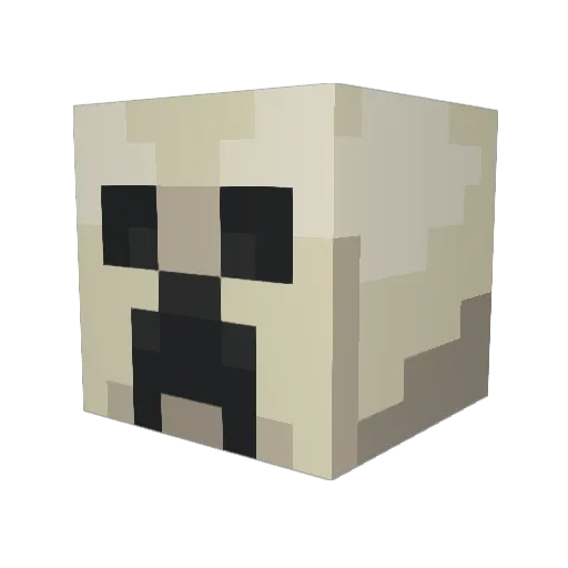 ItsMarciiii Minecraft avatar head, 3D render