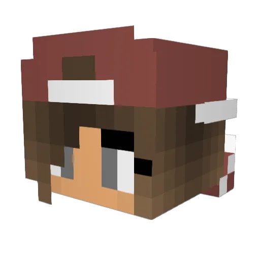 ItsMarloes Minecraft avatar head, 3D render