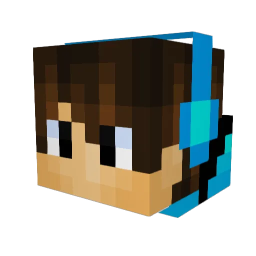 ItsMaroon Minecraft avatar head, 3D render