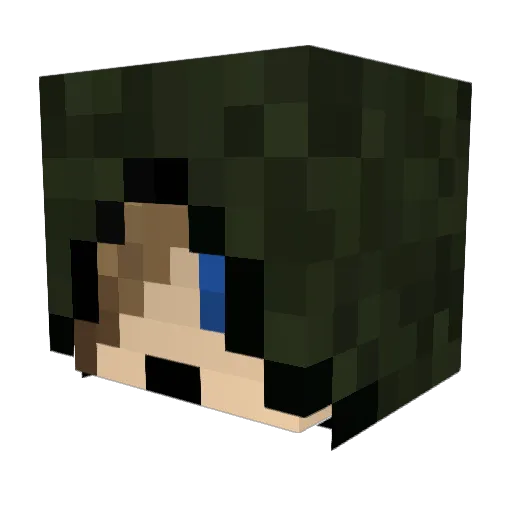 ItsMatteus Minecraft avatar head, 3D render
