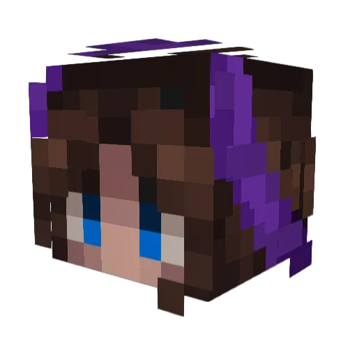 ItsMaya__ Minecraft avatar head, 3D render