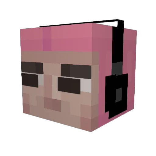 ItsMayer Minecraft avatar head, 3D render