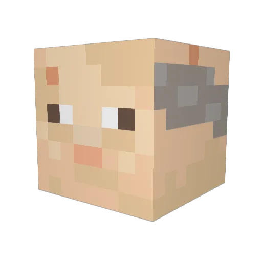 ItsMeAJ07 Minecraft avatar head, 3D render