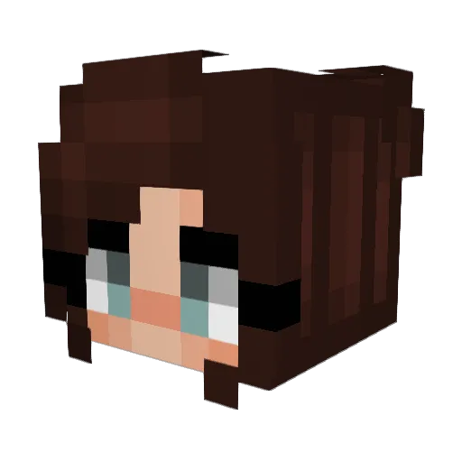 ItsMeAstria Minecraft avatar head, 3D render
