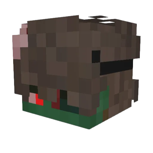 ItsMeDavii Minecraft avatar head, 3D render