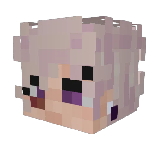 ItsMeDemoh Minecraft avatar head, 3D render