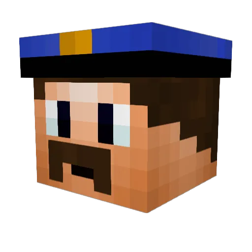 ItsMeElliee Minecraft avatar head, 3D render