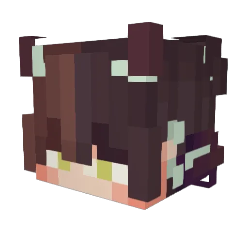 ItsMeFeo Minecraft avatar head, 3D render