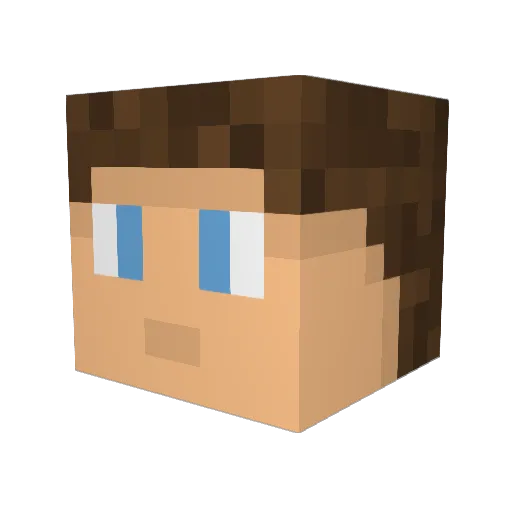 ItsMeNebulae Minecraft avatar head, 3D render