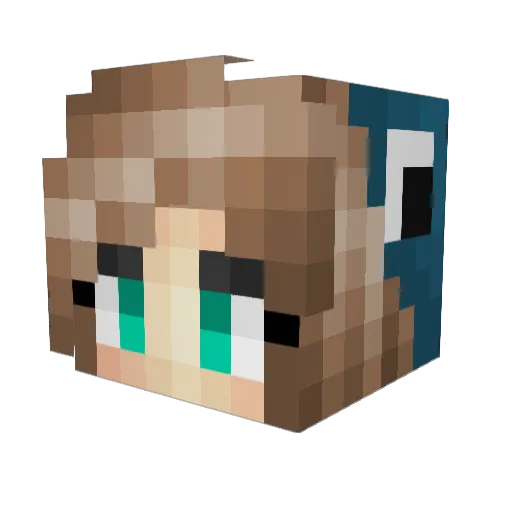 ItsMeSquidney Minecraft avatar head, 3D render