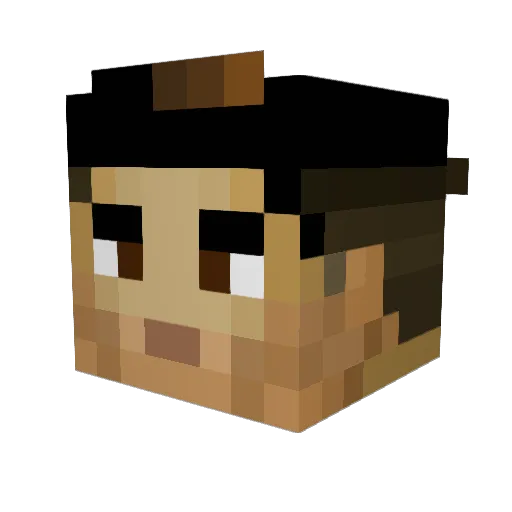 ItsMeSydney Minecraft avatar head, 3D render