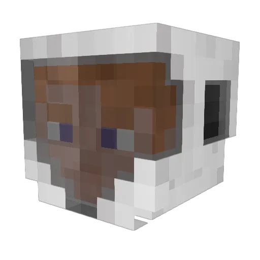 ItsMeVino Minecraft avatar head, 3D render