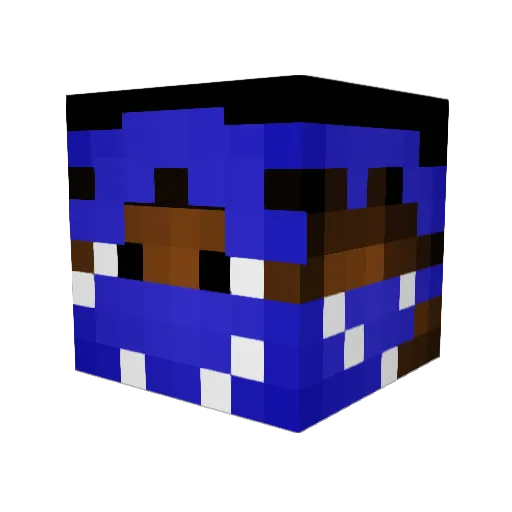 ItsMeXaviWavi Minecraft avatar head, 3D render
