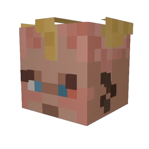 ItsMeZim Minecraft avatar head, 3D render