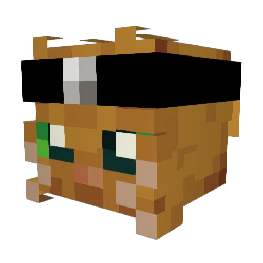 ItsMe_Mango Minecraft avatar head, 3D render