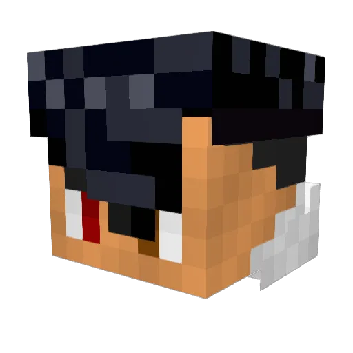 ItsMev00 Minecraft avatar head, 3D render