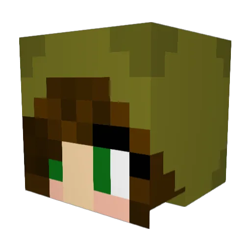 ItsMiara Minecraft avatar head, 3D render