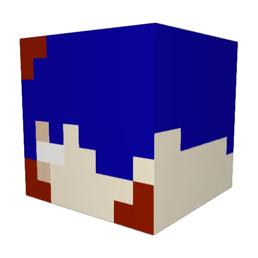 ItsMikeike Minecraft avatar head, 3D render