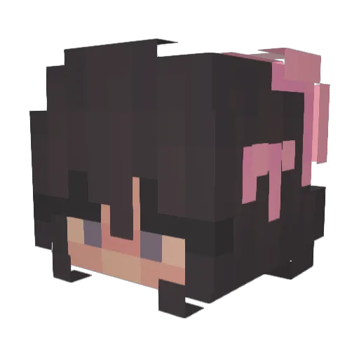 ItsMiki Minecraft avatar head, 3D render
