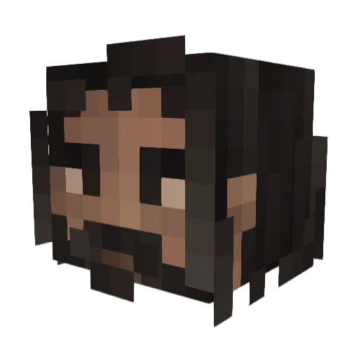 ItsMisterPip Minecraft avatar head, 3D render